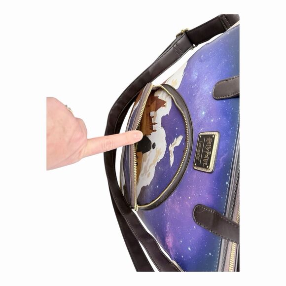 Harry Potter Hogwarts  Convertible Backpack & Tote Crossbody Bag Loungefly - Picture 12 of 16